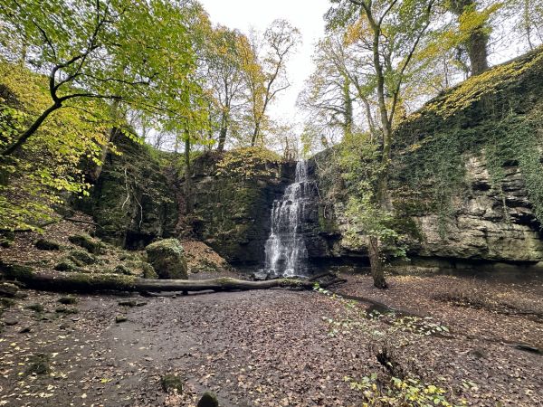 The waterfall in good flow